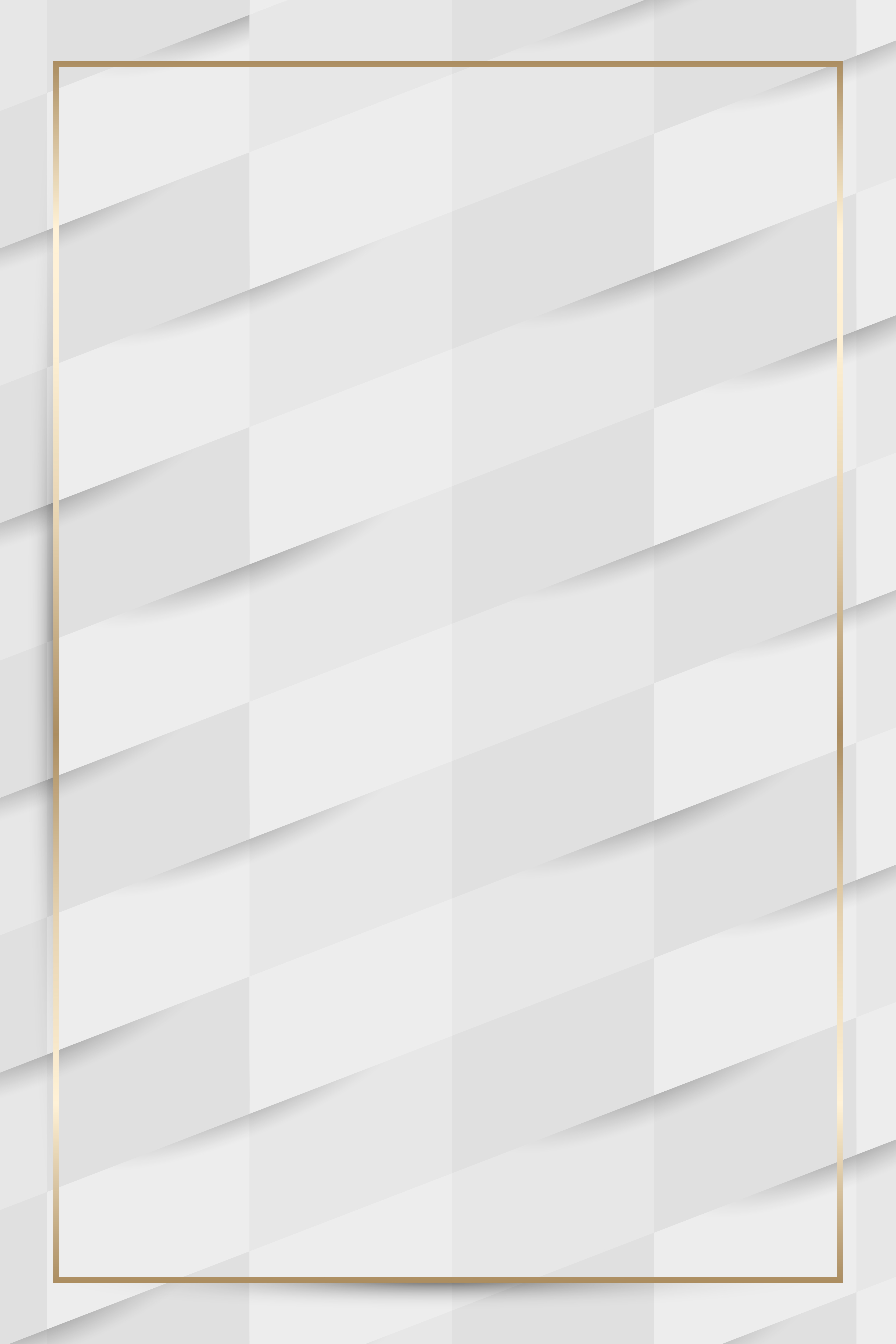 Gold frame on white seamless weave pattern background vector